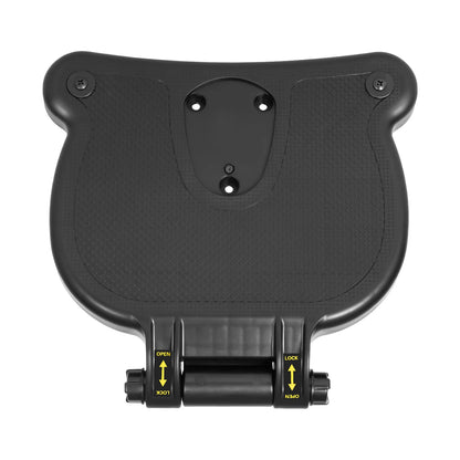 Black Livoshop 2-in-1 universal stroller board with detachable seat, pedal adapter, supports kids up to 25kg, for pushchairs.