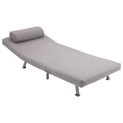 Comfortable sofa chair and single sofa bed in neutral fabric, ideal for small living spaces and versatile seating options.