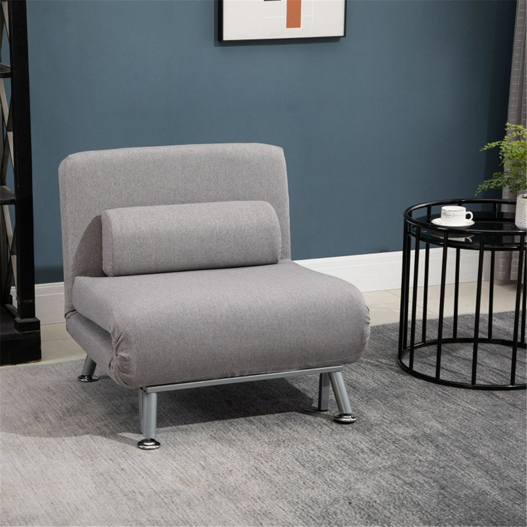 Single sofa bed and chair in a modern design, featuring plush upholstery and a compact, versatile seating solution.