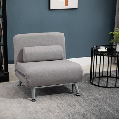 Single sofa bed and chair in a modern design, featuring plush upholstery and a compact, versatile seating solution.
