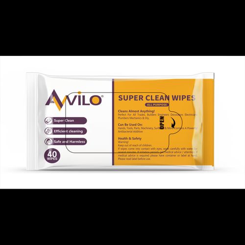 Super Clean Wipes Pack of 40