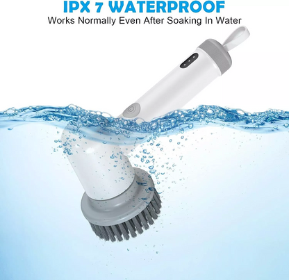 Electric Cleaning Brush Tool USB Charging For Housework Kitchen Dishwashing Brush Bathtub Tile Cleaning Brush IPX7 Waterproof